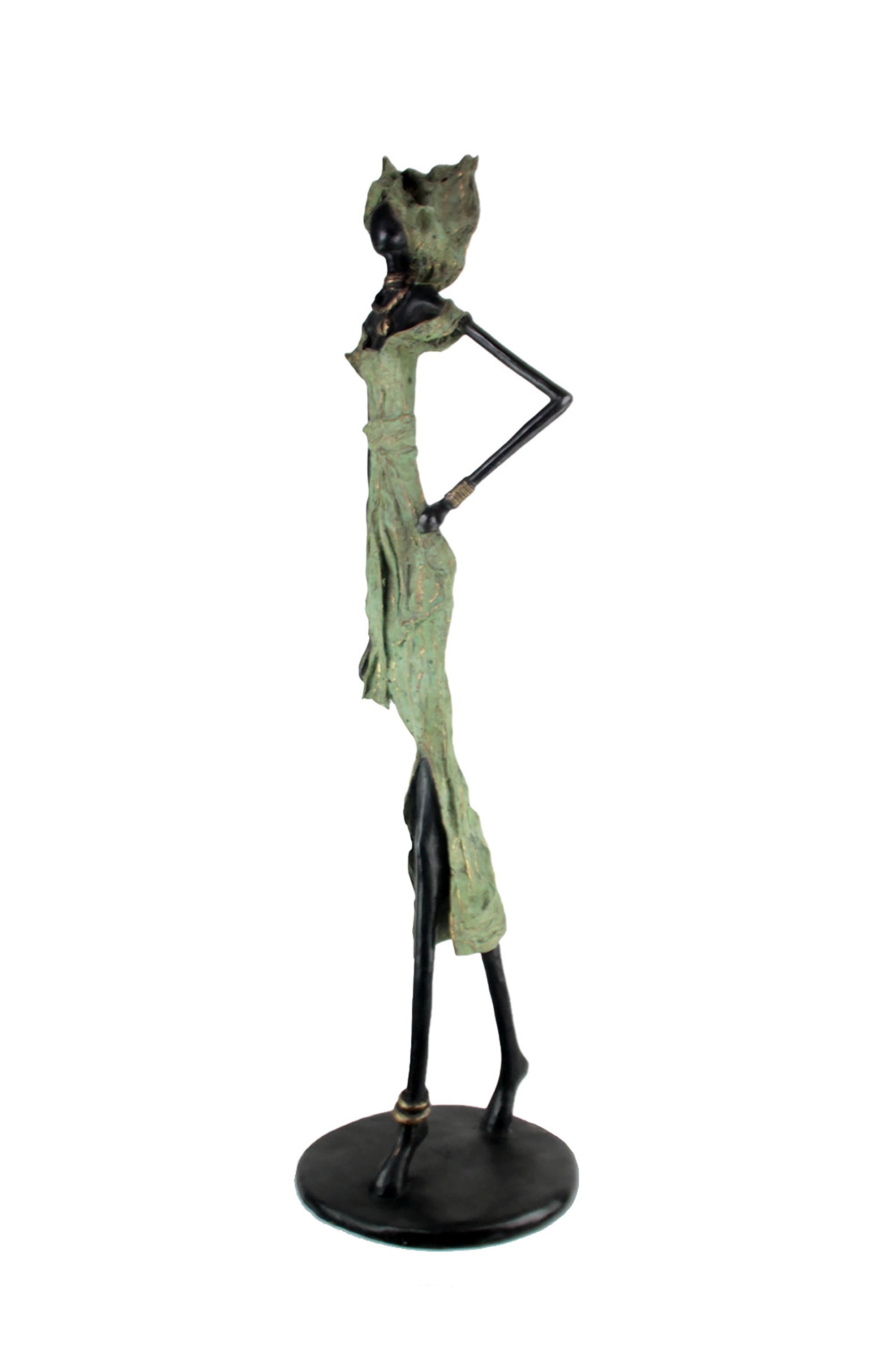 Bronze Issouf 130 cm vert n°2 Bronzes d'Afrique