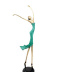 Bronze danseuse 55 cm vert n°2 Bronzes d'Afrique