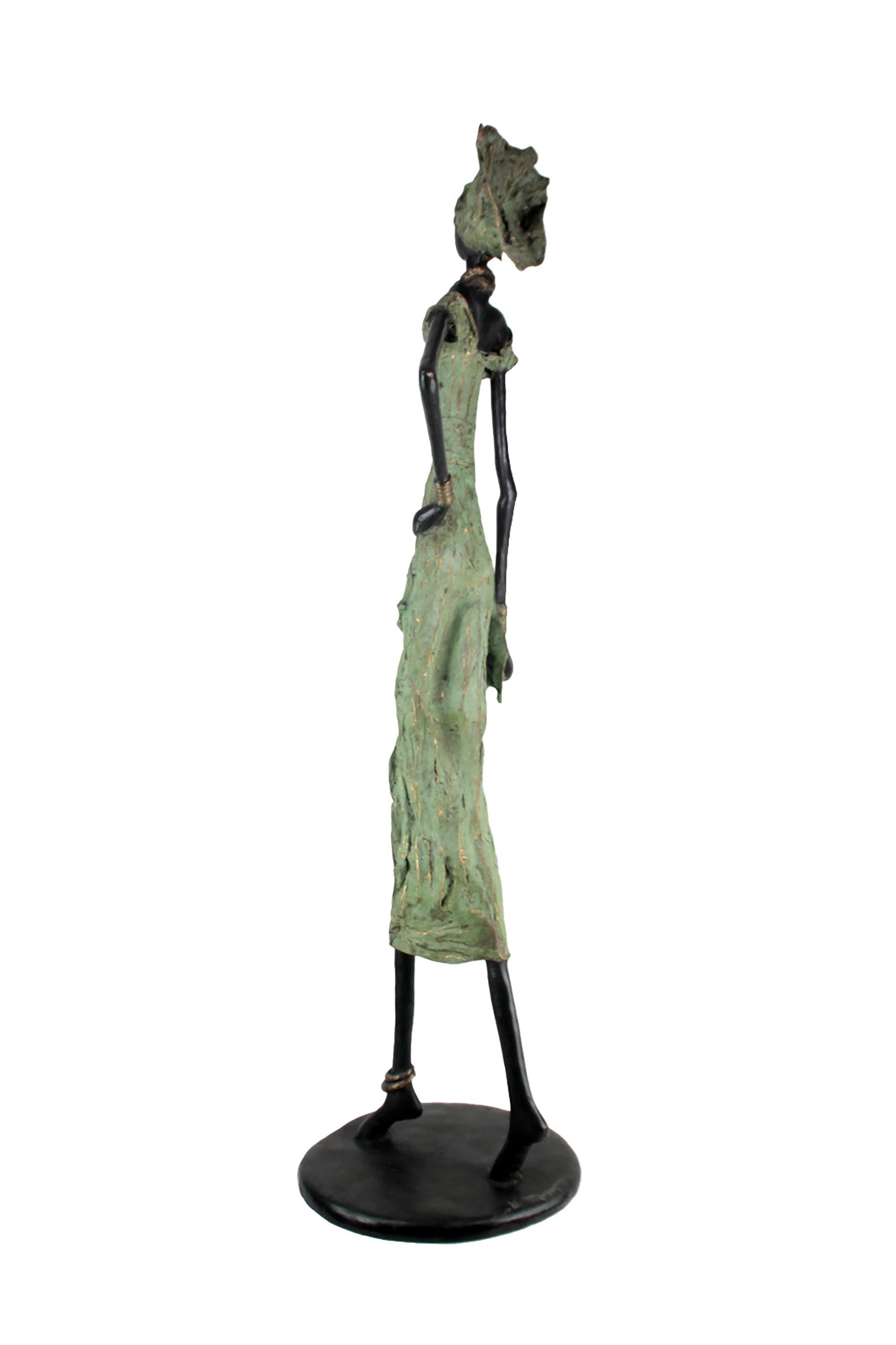 Bronze Issouf 130 cm vert n°2 Bronzes d'Afrique