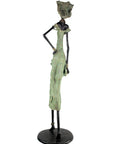 Bronze Issouf 130 cm vert n°2 Bronzes d'Afrique