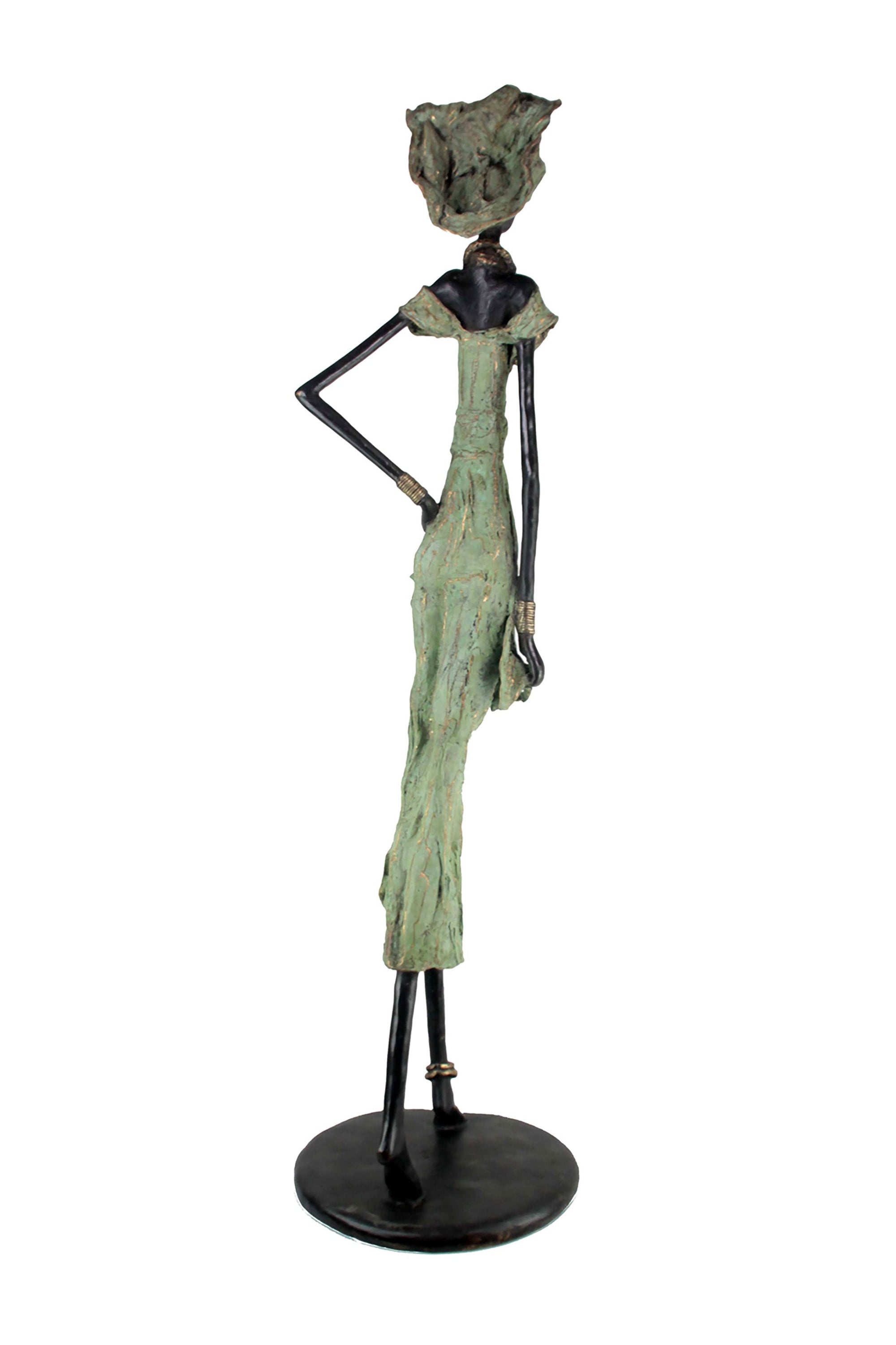 Bronze Issouf 130 cm vert n°2 Bronzes d'Afrique