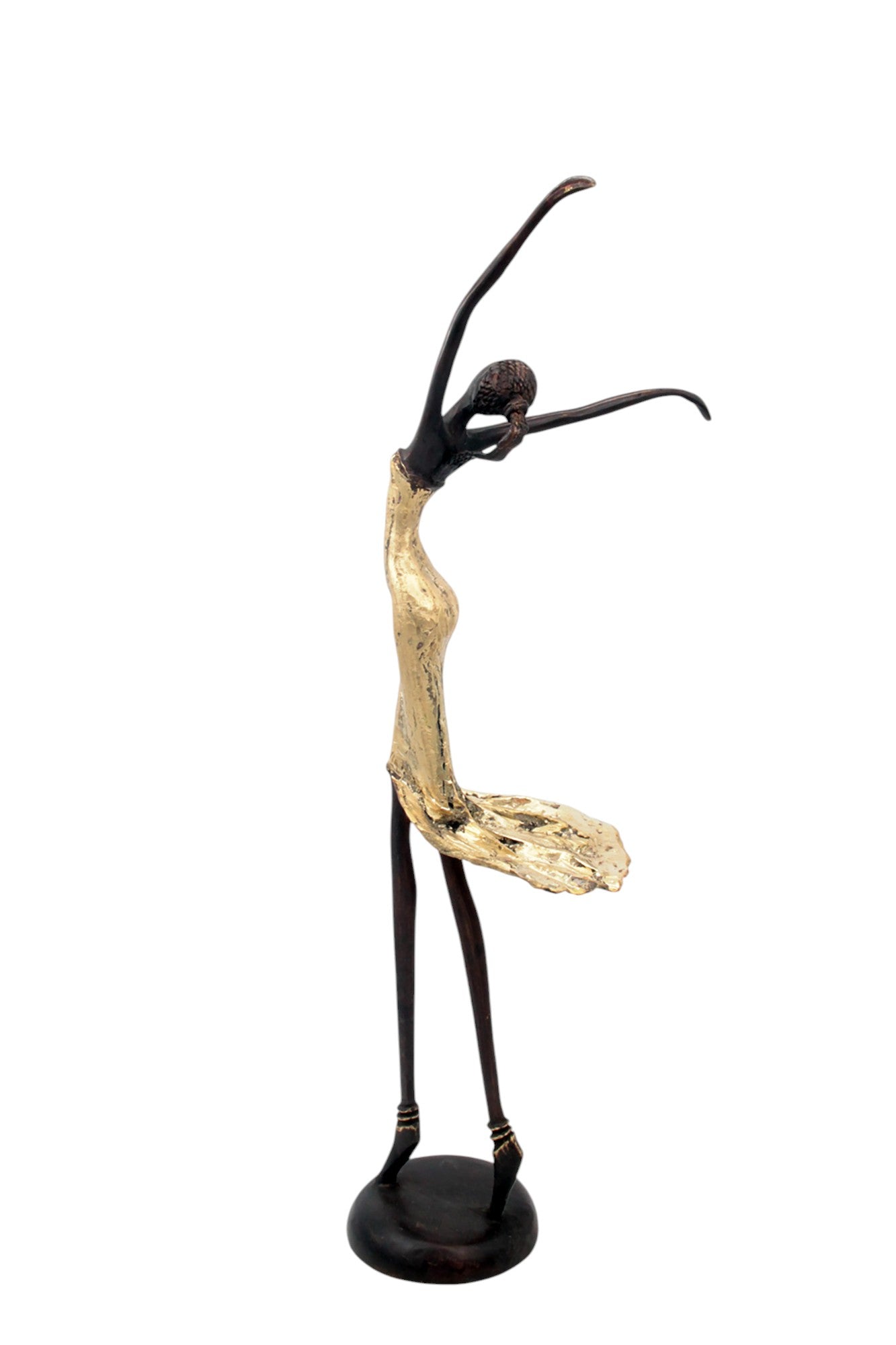 Bronze danseuse 55 cm doré n°1 Bronzes d'Afrique