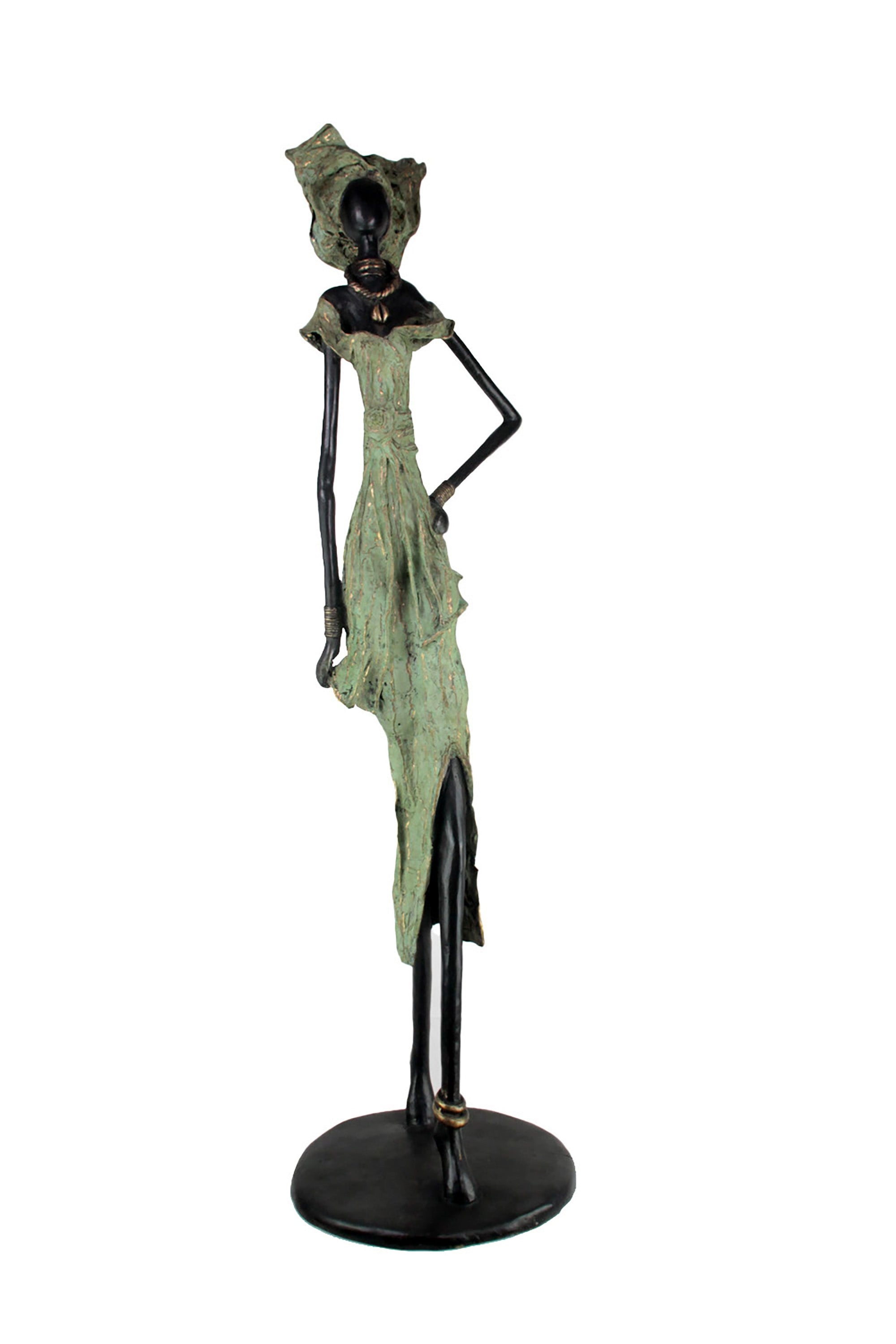 Bronze Issouf 130 cm vert n°2 Bronzes d'Afrique