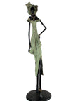 Bronze Issouf 130 cm vert n°2 Bronzes d'Afrique