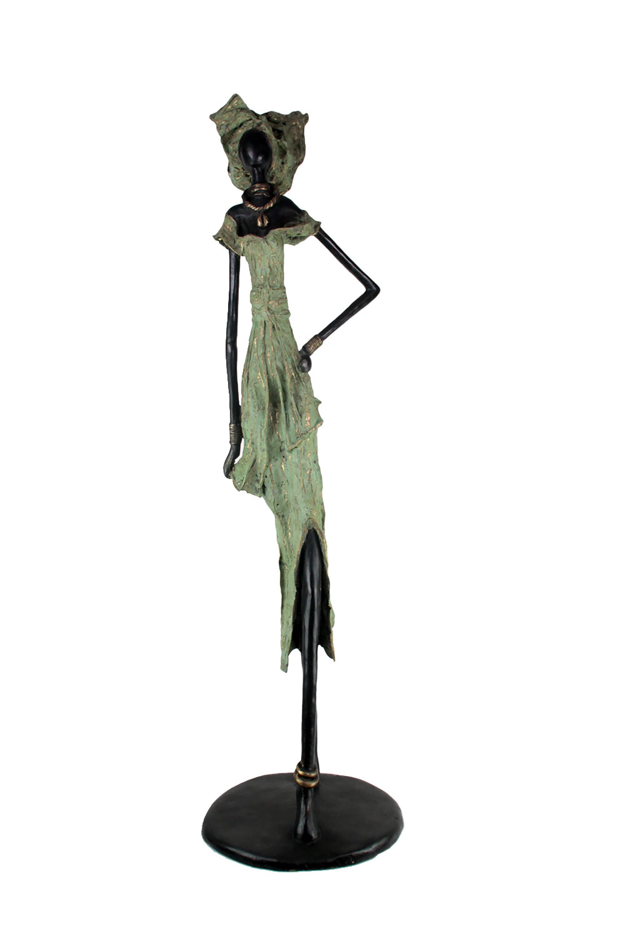 Bronze Issouf 130 cm vert n°2 Bronzes d'Afrique