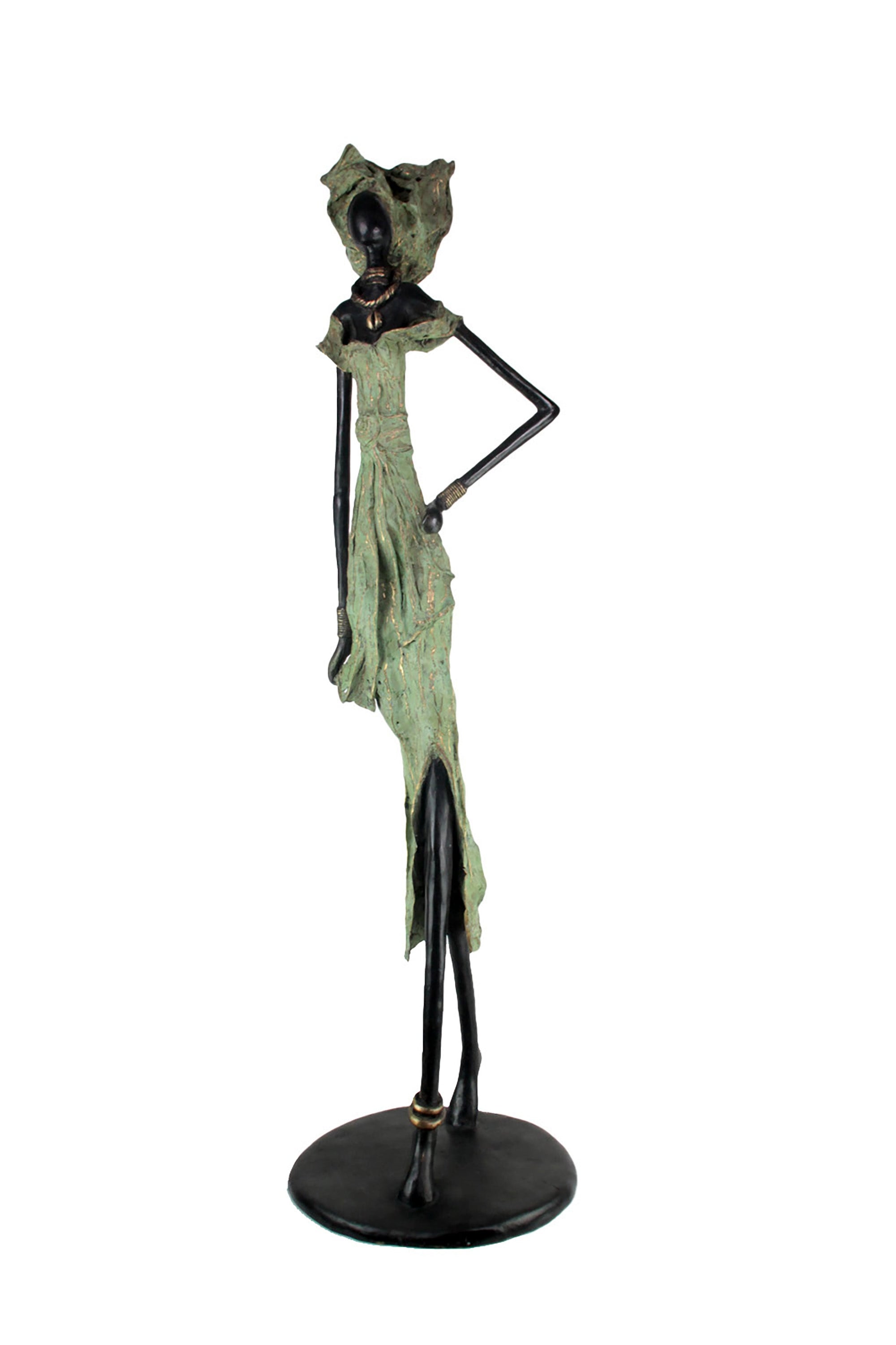 Bronze Issouf 130 cm vert n°2 Bronzes d'Afrique