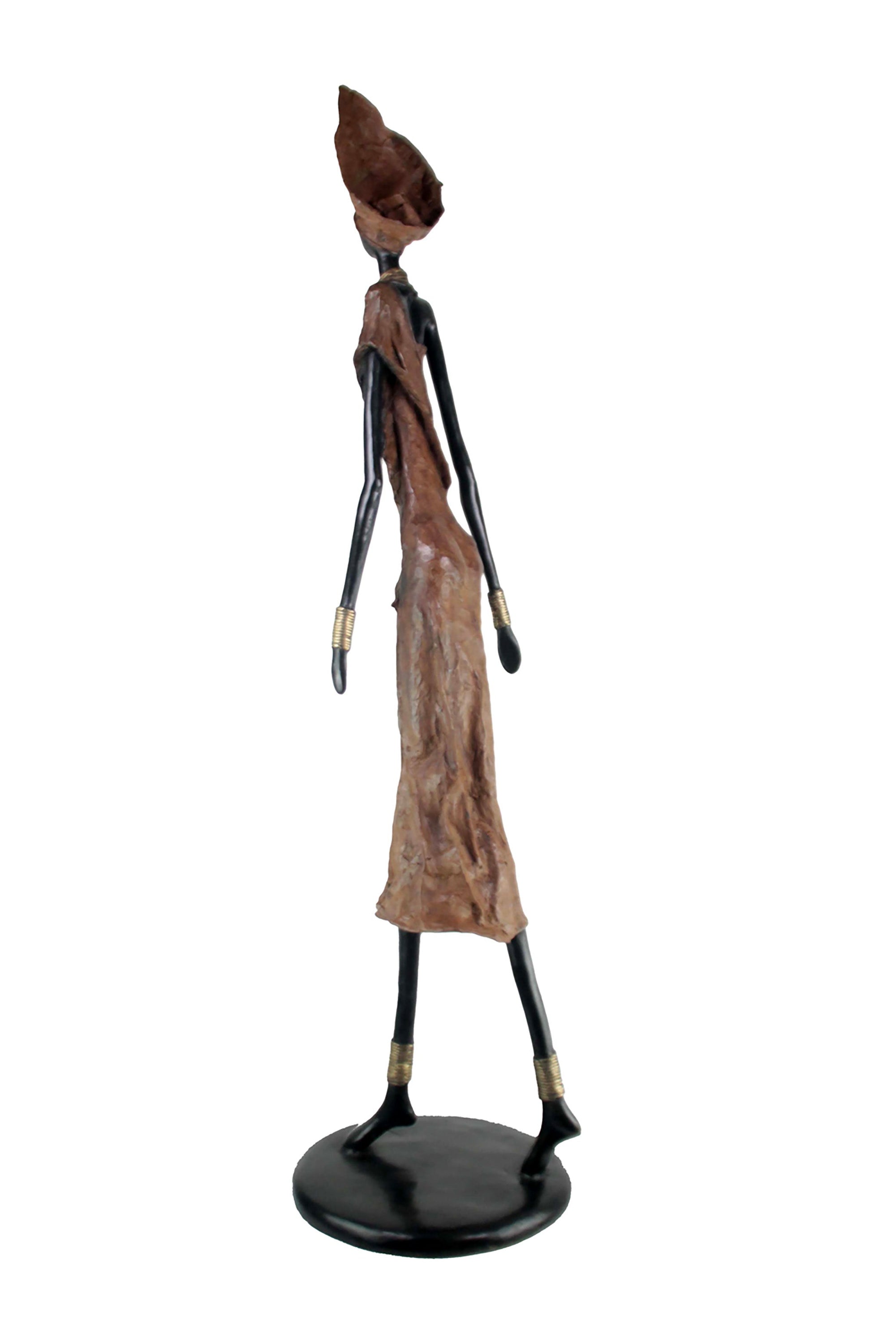Bronze Issouf 130 cm marron n°2 Bronzes d'Afrique