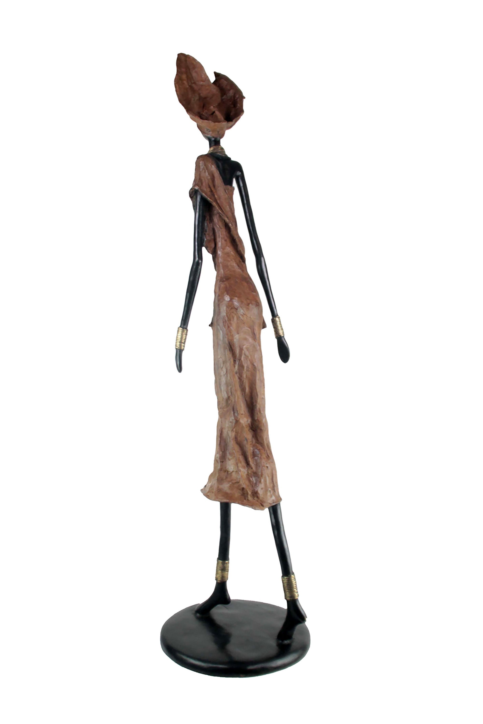 Bronze Issouf 130 cm marron n°2 Bronzes d'Afrique