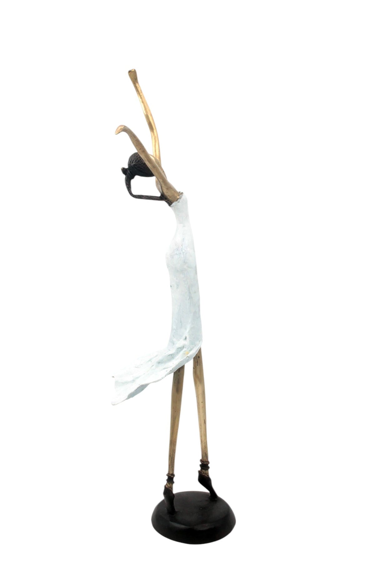 Bronze danseuse 55 cm blanc n°1 Bronzes d'Afrique