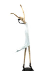 Bronze danseuse 55 cm blanc n°1 Bronzes d'Afrique