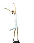 Bronze danseuse 55 cm blanc n°1 Bronzes d'Afrique
