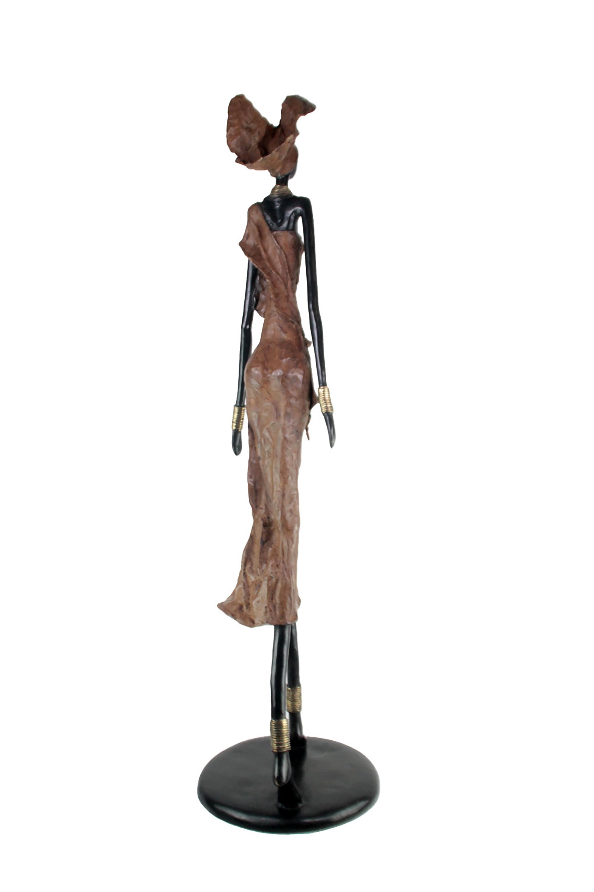 Bronze Issouf 130 cm marron n°2 Bronzes d'Afrique