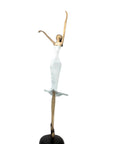 Bronze danseuse 55 cm blanc n°1 Bronzes d'Afrique