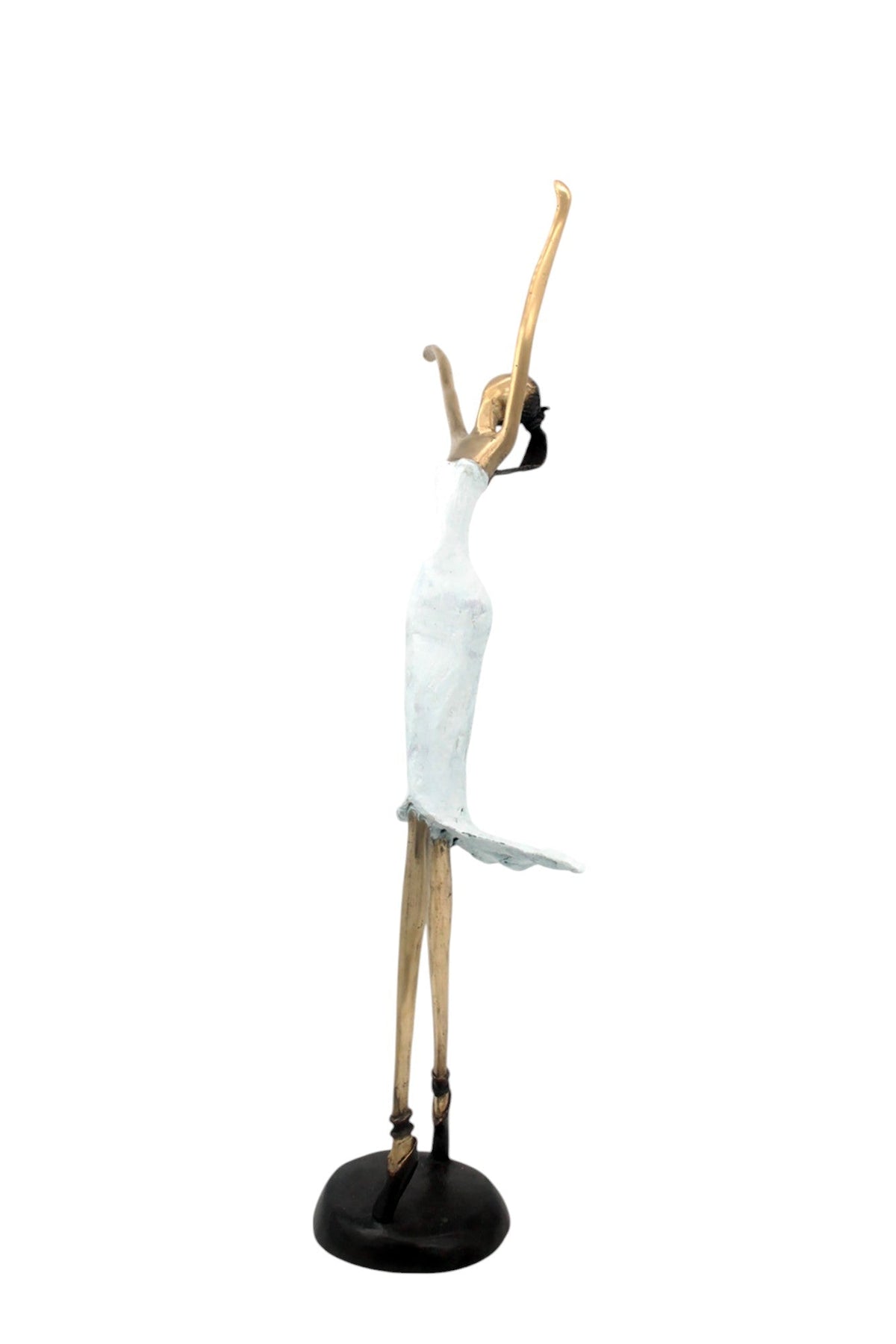 Bronze danseuse 55 cm blanc n°1 Bronzes d'Afrique