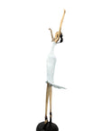 Bronze danseuse 55 cm blanc n°1 Bronzes d'Afrique