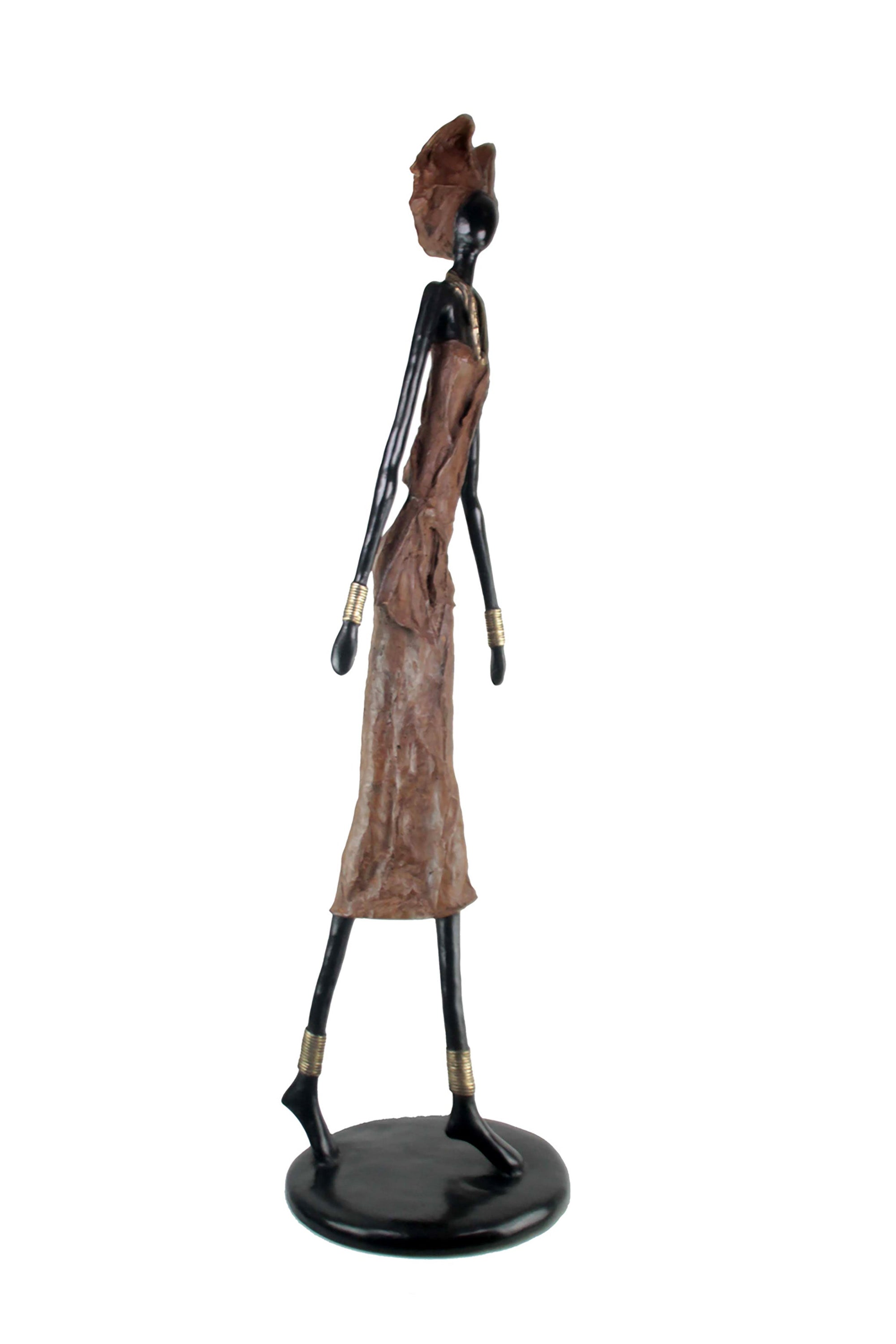 Bronze Issouf 130 cm marron n°2 Bronzes d'Afrique