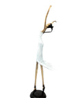 Bronze danseuse 55 cm blanc n°1 Bronzes d'Afrique
