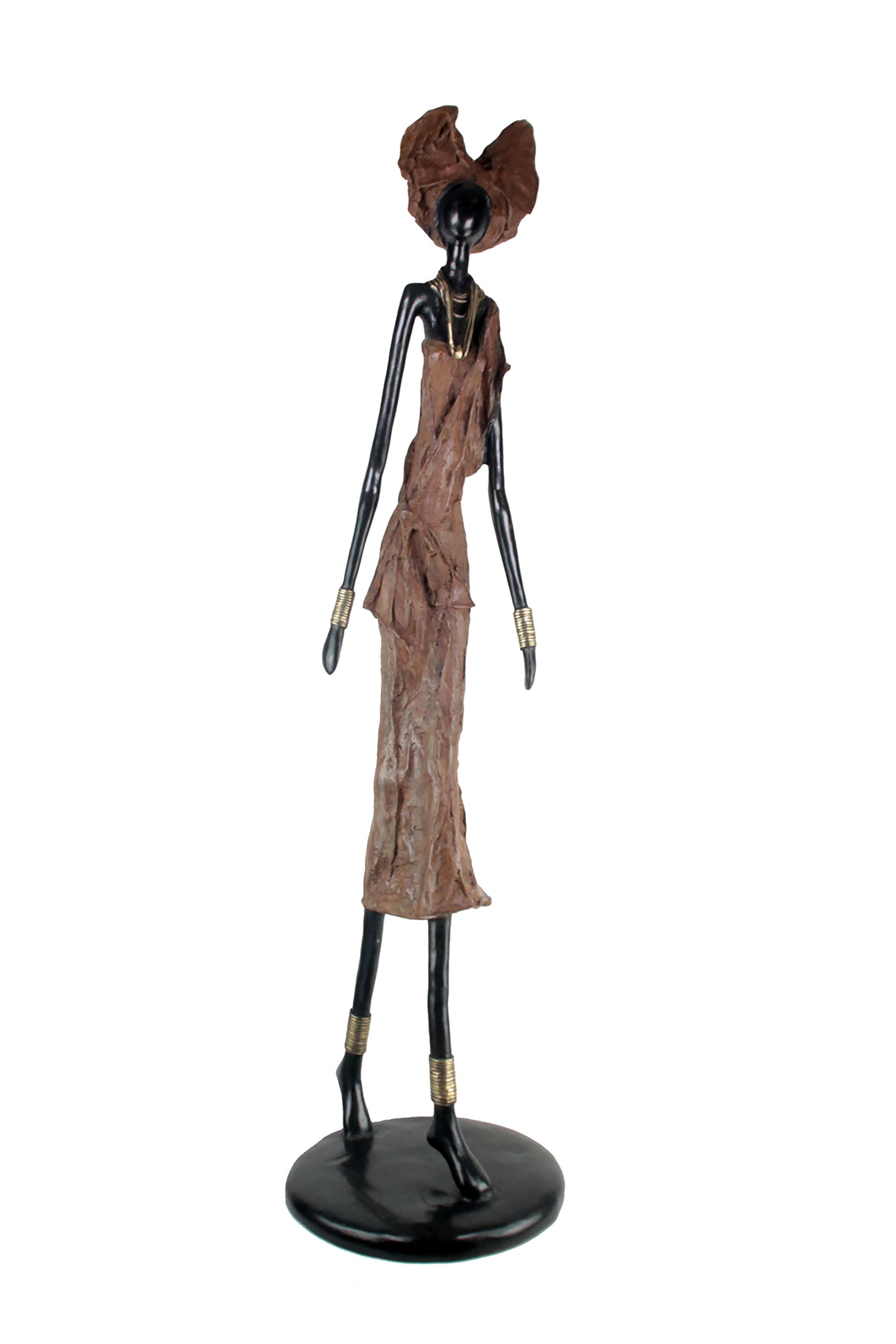 Bronze Issouf 130 cm marron n°2 Bronzes d'Afrique