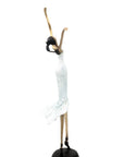 Bronze danseuse 55 cm blanc n°1 Bronzes d'Afrique