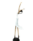 Bronze danseuse 55 cm blanc n°1 Bronzes d'Afrique
