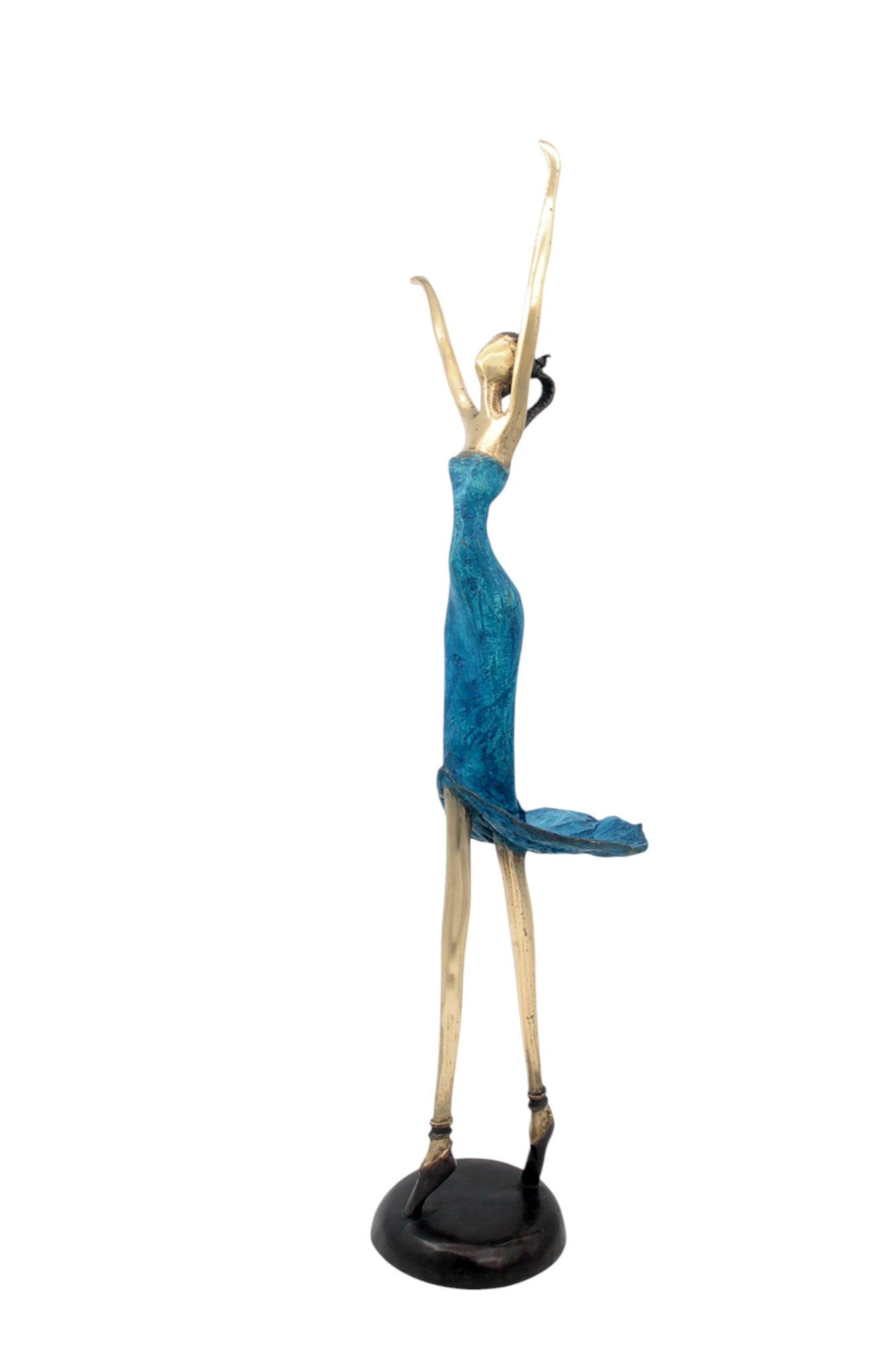 Bronze danseuse 55 cm bleu n°2 Bronzes d'Afrique