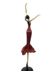 Bronze danseuse 55 cm rouge n°2 Bronzes d'Afrique