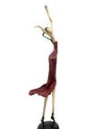 Bronze danseuse 55 cm rouge n°2 Bronzes d'Afrique
