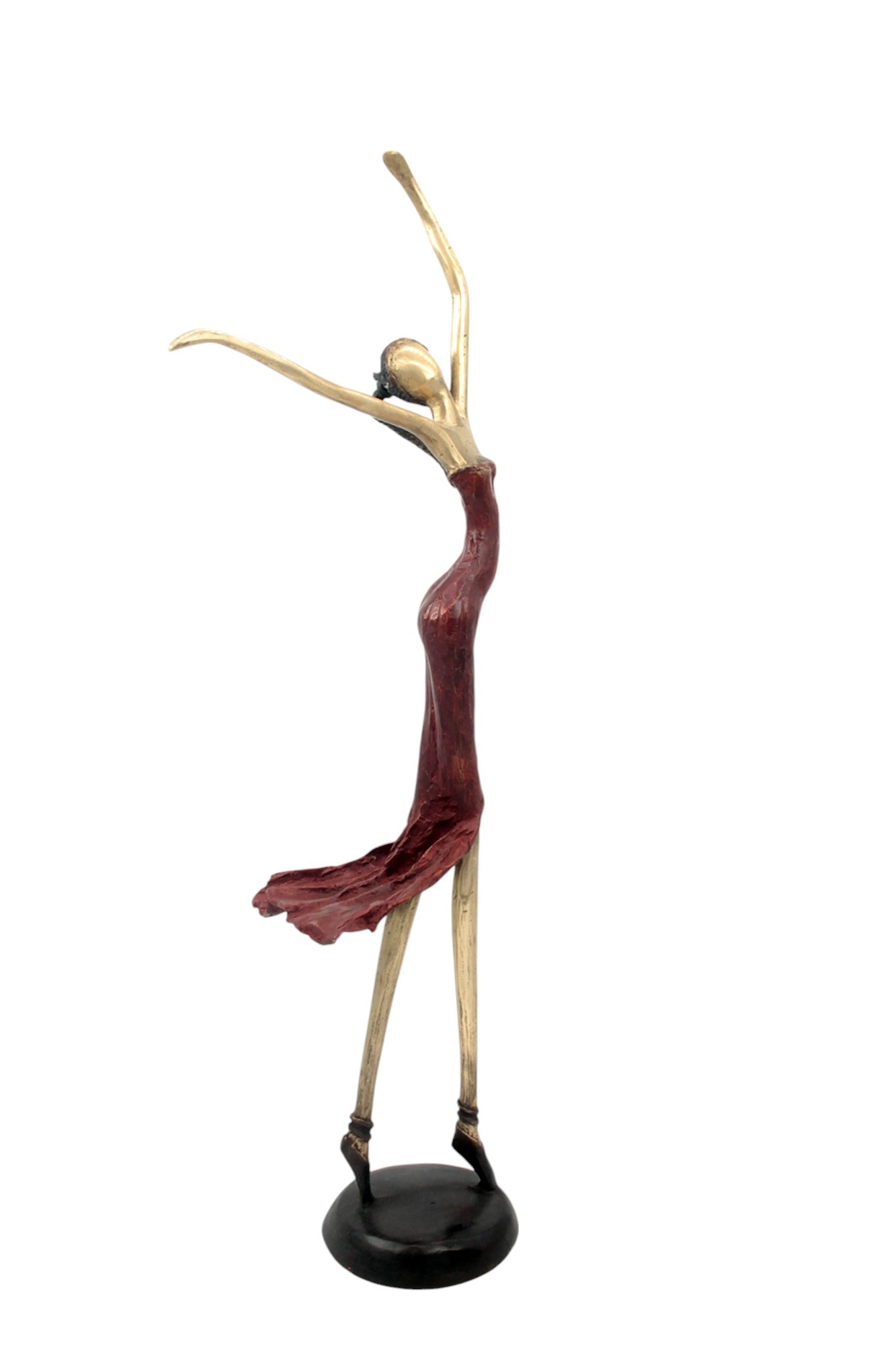 Bronze danseuse 55 cm rouge n°2 Bronzes d'Afrique