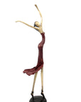 Bronze danseuse 55 cm rouge n°2 Bronzes d'Afrique