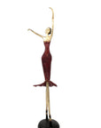 Bronze danseuse 55 cm rouge n°2 Bronzes d'Afrique