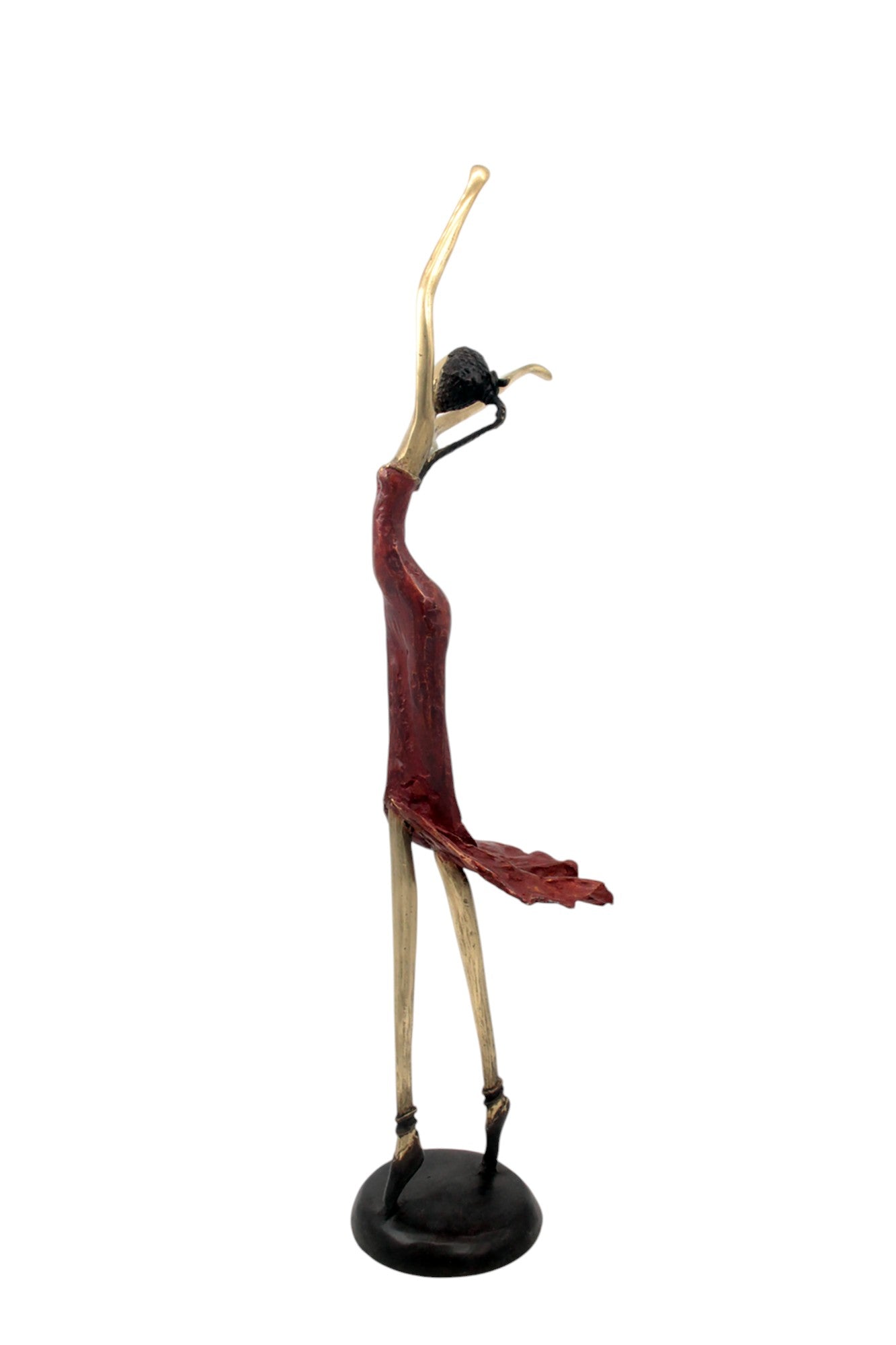 Bronze danseuse 55 cm rouge n°2 Bronzes d'Afrique