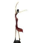Bronze danseuse 55 cm rouge n°2 Bronzes d'Afrique