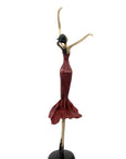 Bronze danseuse 55 cm rouge n°2 Bronzes d'Afrique