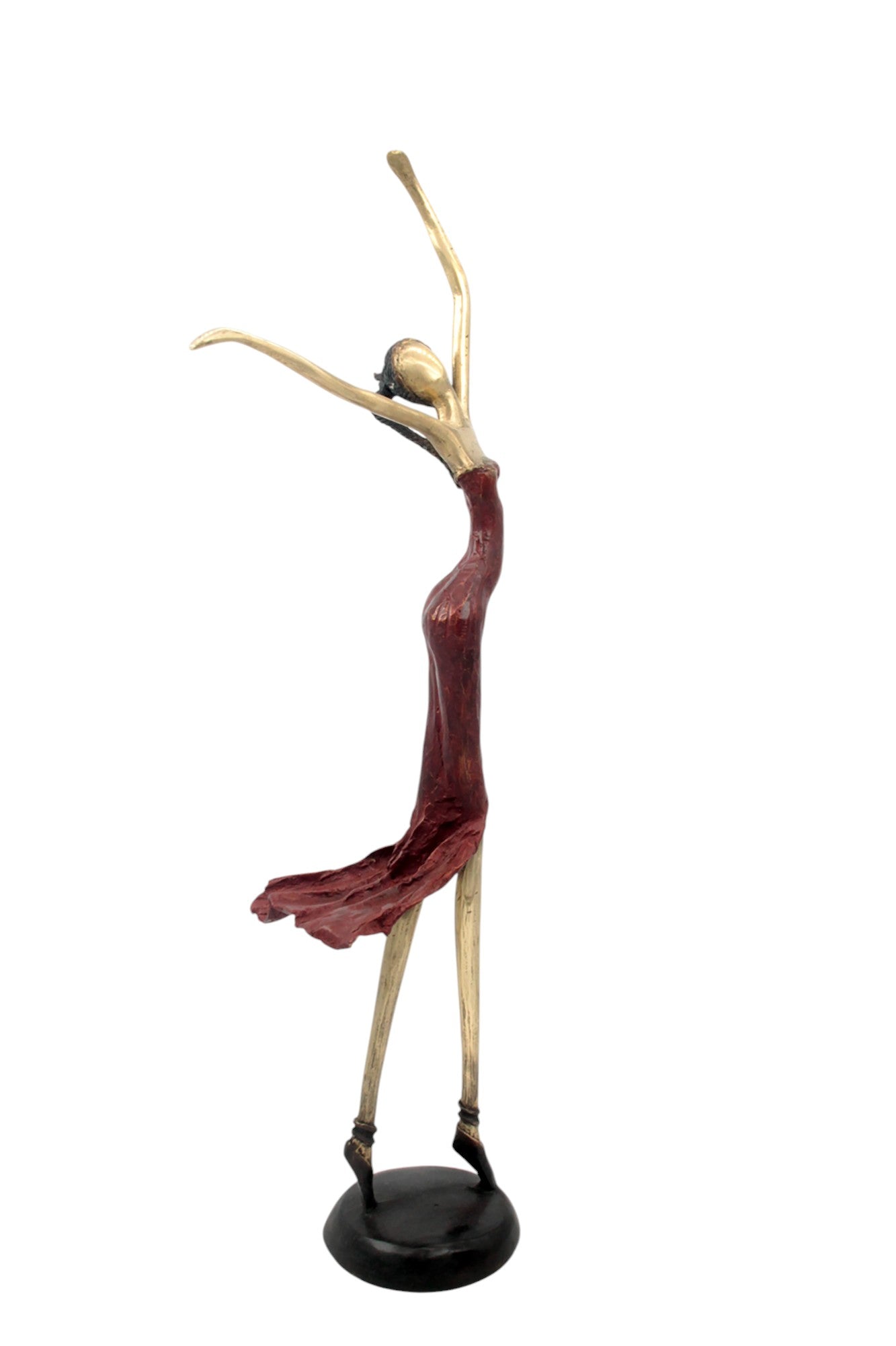 Bronze danseuse 55 cm rouge n°2 Bronzes d'Afrique