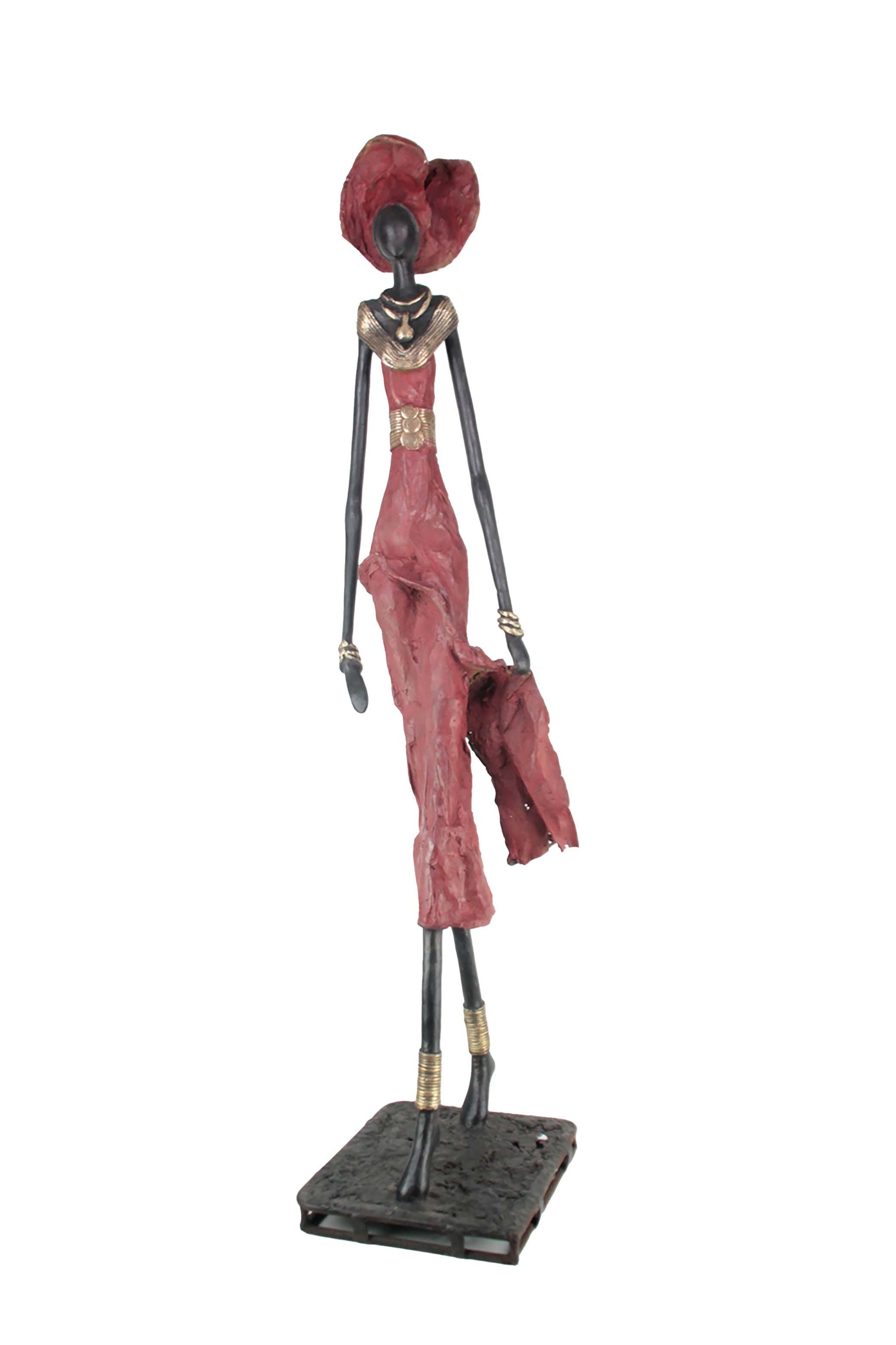 Bronze Issouf 130 cm rouge n°1 Bronzes d'Afrique