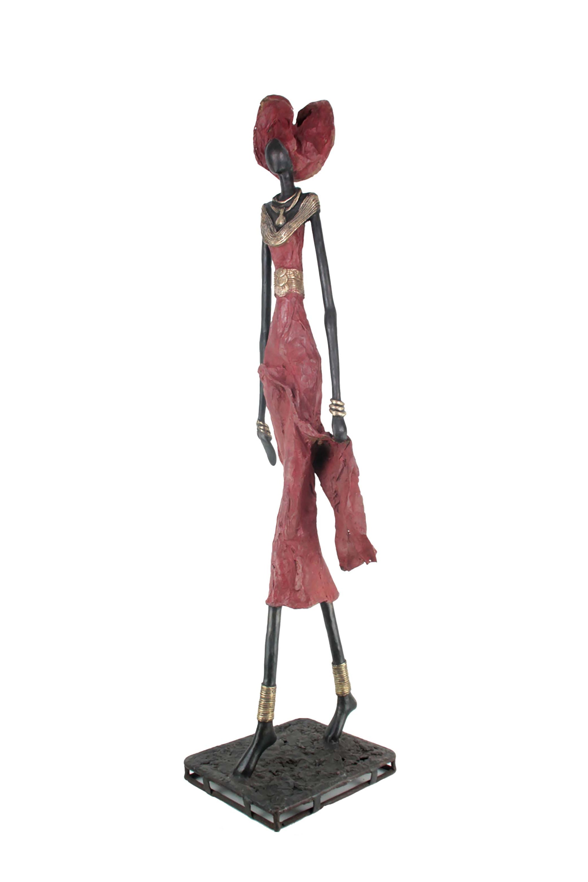 Bronze Issouf 130 cm rouge n°1 Bronzes d'Afrique