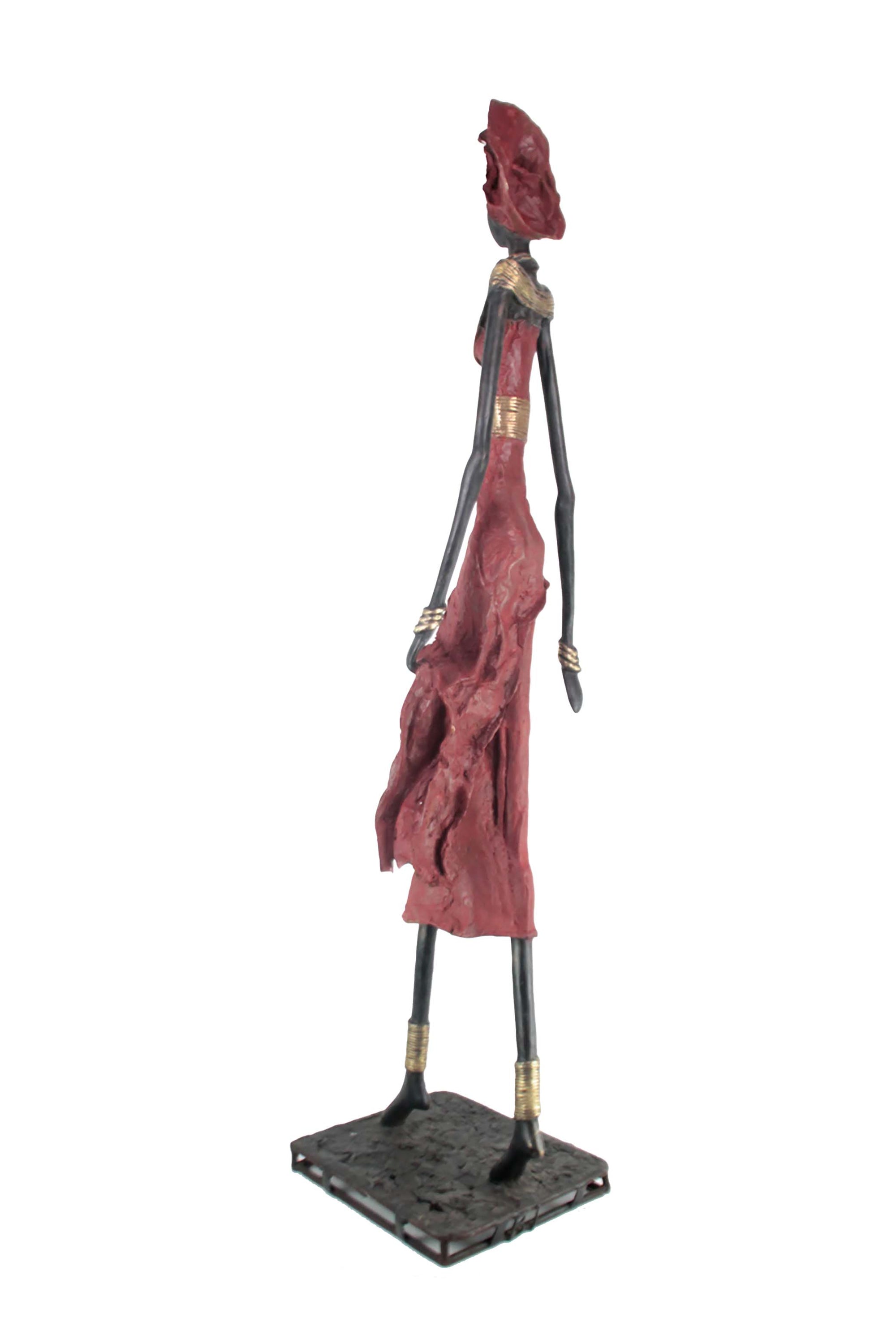Bronze Issouf 130 cm rouge n°1 Bronzes d'Afrique