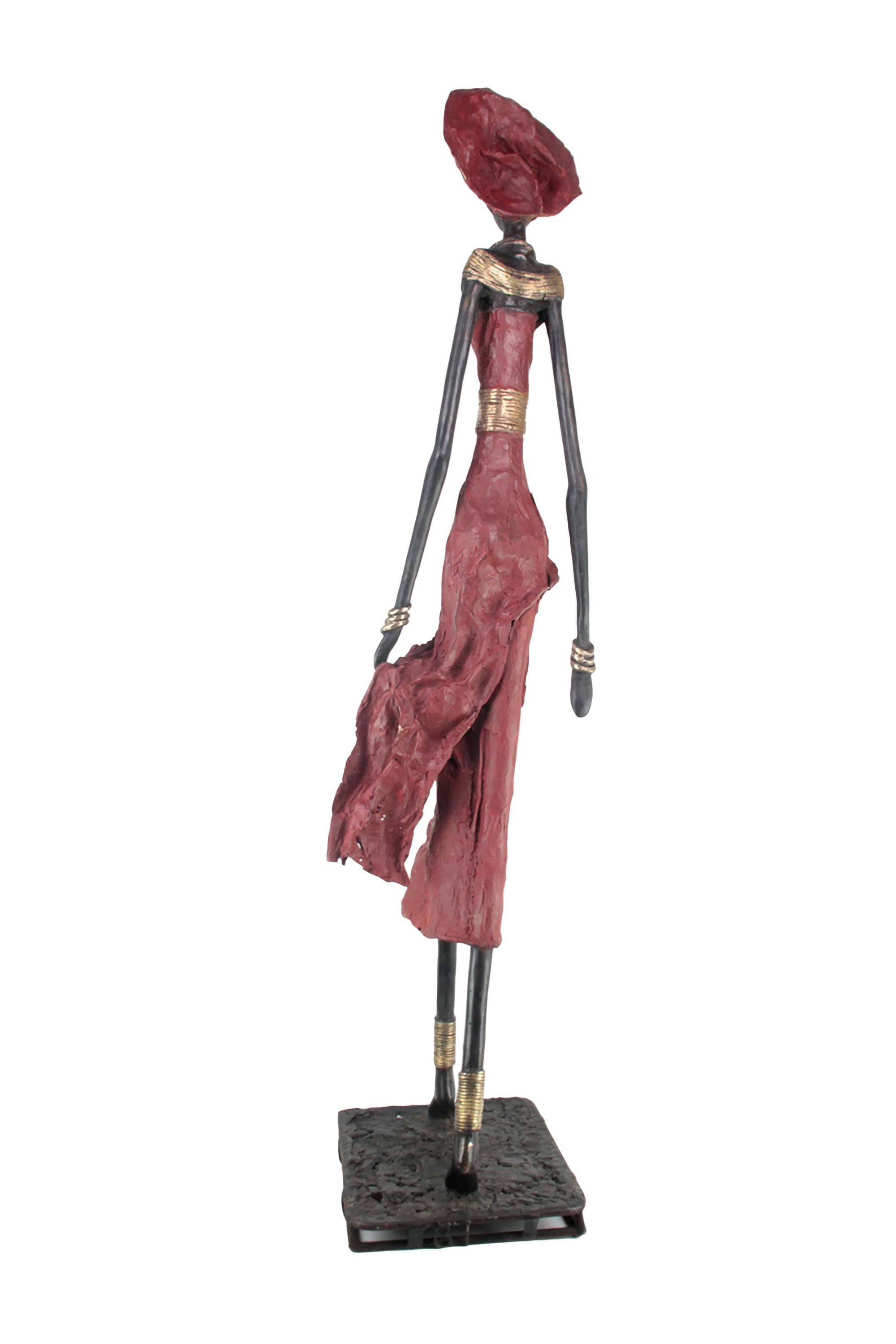 Bronze Issouf 130 cm rouge n°1 Bronzes d'Afrique