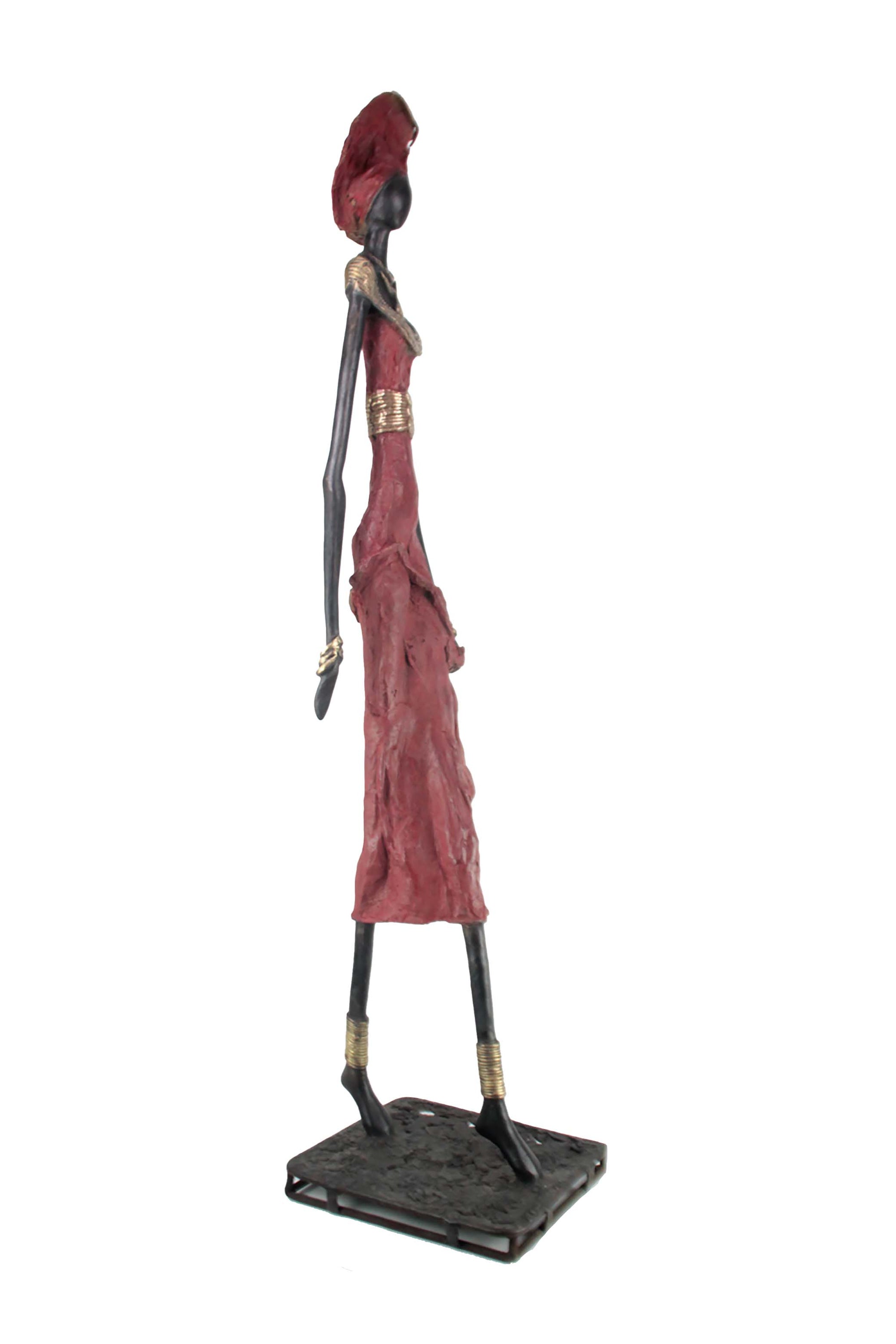 Bronze Issouf 130 cm rouge n°1 Bronzes d'Afrique