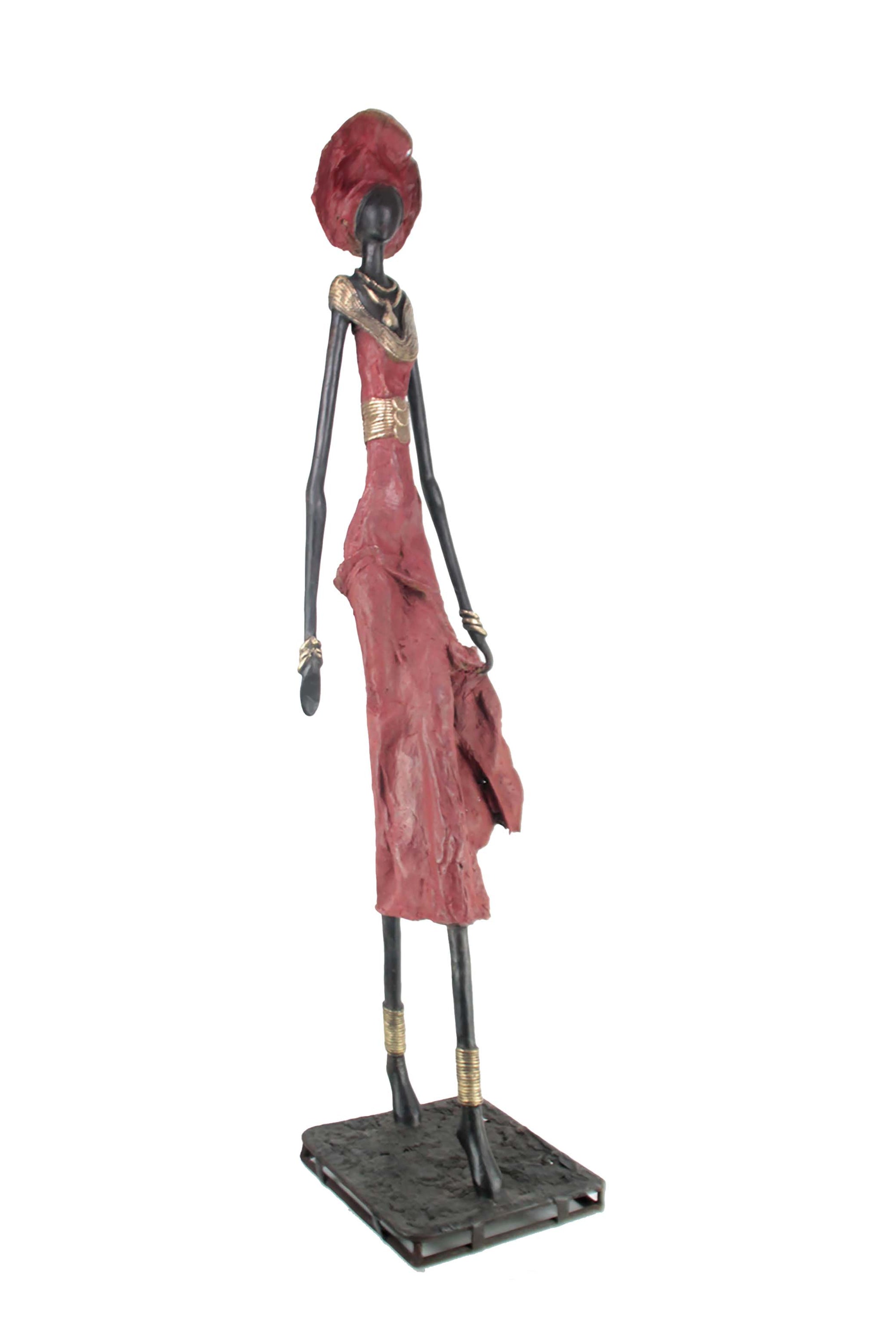 Bronze Issouf 130 cm rouge n°1 Bronzes d'Afrique