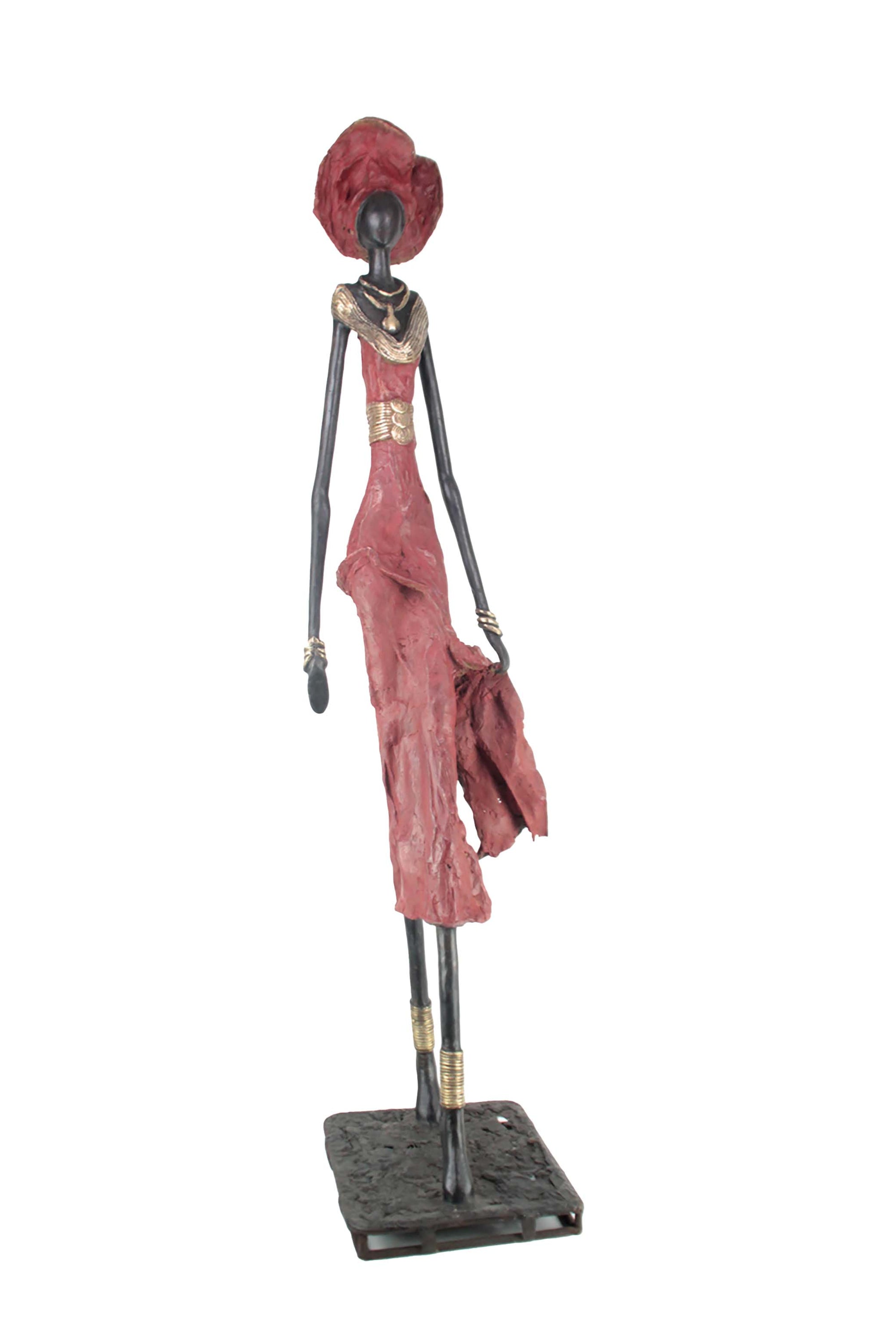 Bronze Issouf 130 cm rouge n°1 Bronzes d'Afrique