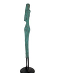 Bronze Issouf 80 cm vert et bleu n°1 Bronzes d'Afrique