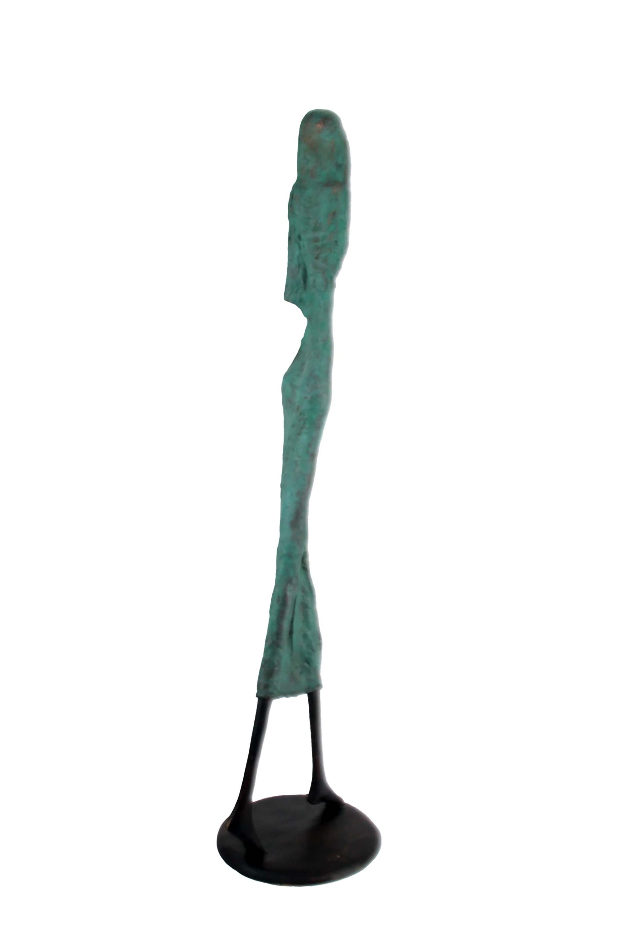 Bronze Issouf 80 cm vert et bleu n°1 Bronzes d'Afrique