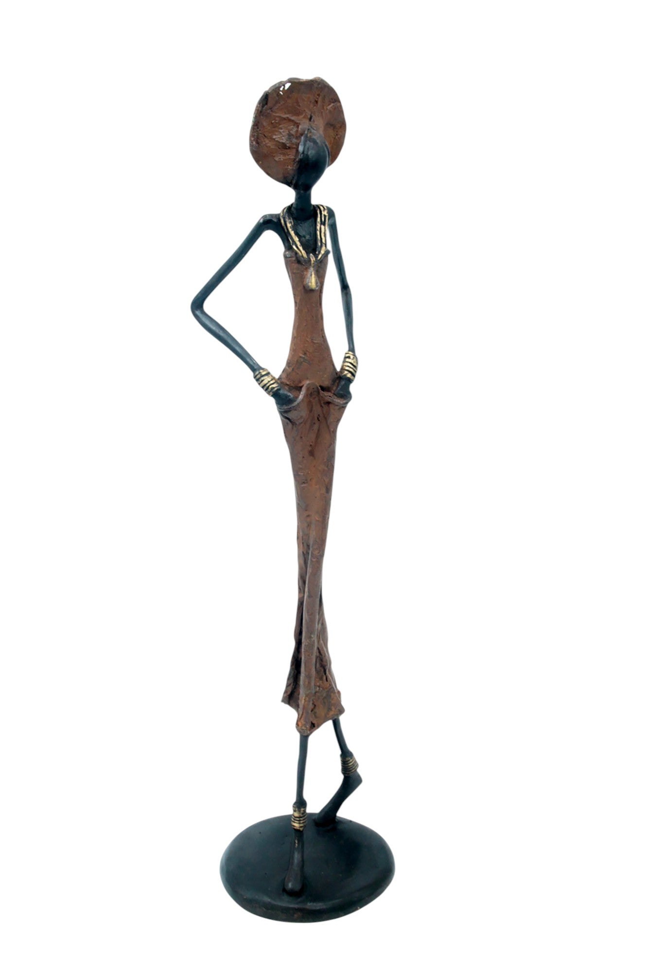 Bronze 55 cm marron n°9 Bronzes d'Afrique
