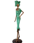 Bronze Issouf 70 cm vert n°2 Bronzes d'Afrique