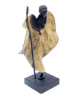 Bronze Feuille simple 45 cm vert n°4 Bronzes d'Afrique