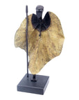 Bronze Feuille simple 45 cm vert n°4 Bronzes d'Afrique