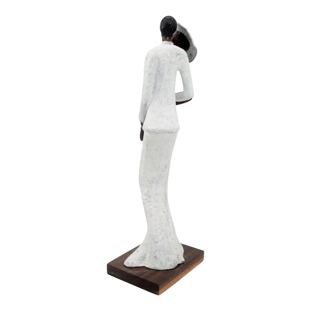 Bronze Issouf couple 55 cm blanc n°1 Bronzes d'Afrique
