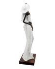 Bronze Issouf couple 55 cm blanc n°1 Bronzes d'Afrique