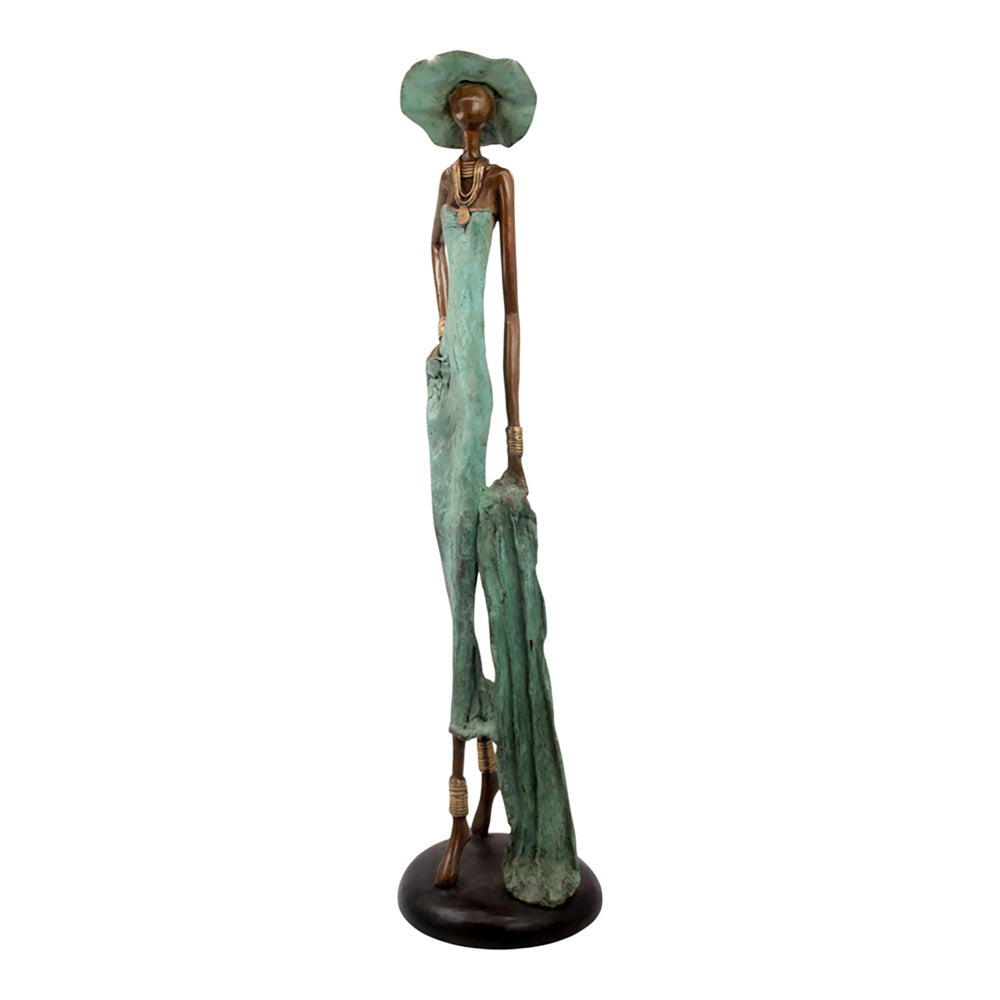 Bronze Issouf 80 cm vert n°3 Bronzes d'Afrique